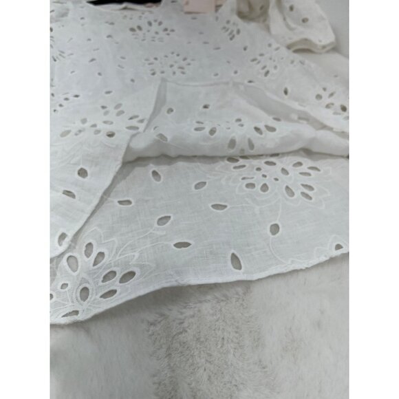 NWTD Rebecca Taylor Size 8 Sarah Embroidered Shift Dress Color Gardenia MSRP$345 - Picture 10 of 13